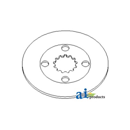 A & I Products Disc, Brake 6" x6" x1" A-6C090-22350